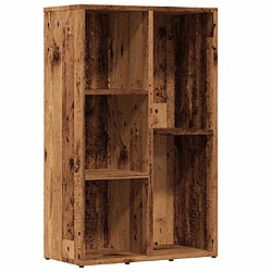 vidaXL Bibliothèque vieux bois 45x25x80 cm bois d'ingénierie