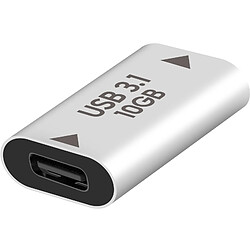 Avizar Rallonge USB C femelle vers USB 3.1 femelle Transferts rapide 10Gbps argent