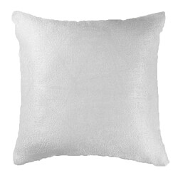 Paris Prix Housse de Coussin Velours Shadow 40x40cm Blanc