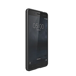 Wewoo Coque noir pour Nokia 5 Texture de fibre de carbone brossé Antichoc TPU Housse de protection