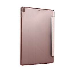 Avis Wewoo Coque or rose pour iPad Pro 10.5 pouces Silk Texture Horizontal déformation flip étui en cuir avec 4 pliage titulaire et sommeil / réveil