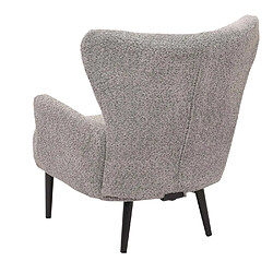 Acheter Mendler Lounge-Sessel HWC-K37, Cocktail-/Ohrensessel Polsterstuhl Retro Vintage Stoff Chenille (500g/m²) Öko-Tex ~ gris