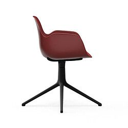 Avis Normann Copenhagen Fauteuil pivotant Form - aluminium noir - rouge