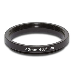 vhbw Adaptateur filtre Step Down métal noir 42mm-40.5mm pour appareil photo, objectif, filtre, dispositif pare-soleil, extension objectif