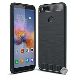 Htdmobiles Coque silicone gel carbone pour Huawei Honor 7X + film ecran - NOIR