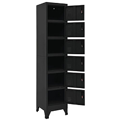 Acheter vidaXL Armoire à casiers Noir 38x40x180 cm Acier