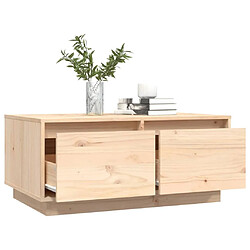 Maison Chic Table basse,Table Console Table d'appoint, Table pour salon 80x50x35 cm Bois massif de pin -MN96596 pas cher