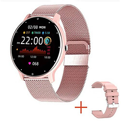 Yonis Montre Connectée Femme Suivi Santé Bluetooth Pink