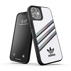 Avis Adidas Coque de Protection pour iPhone 12 Mini Originals 3 Stripes Blanc