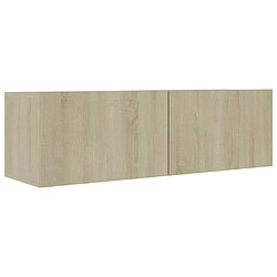 vidaXL Meuble TV Chêne sonoma 100x30x30 cm Bois d’ingénierie