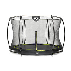 Trampoline enterré Silhouette Ø 3,05 m avec filet de sécurité Noir - Exit Toys