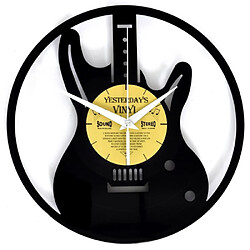 Magneticland Horloge vinyle recyclé GUITARE