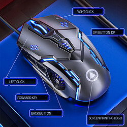 Universal Gaming Mouse Wired Mouse 6D 4-Speed DPI RGB Gaming Mouse for PUBG Computer Laptop Gaming Mouse Office mouse Wired Mouse