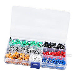 600 Pcs Pack Isolé Terminal Sertissage Kit Fil Ferrules Connecteurs Isolés pas cher