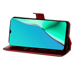 Wewoo Housse Coque Pour OPPO A9 2020 / A5 2020 / A11x Classic Calf Texture Horizontal Flip PU en cuiravec support et fentes cartes et portefeuille rouge pas cher