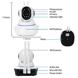 1080p Network caméra IP téléphone mobile à distance à domicile intelligent surveillance HD