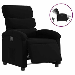 Maison Chic Fauteuil Relax pour salon, Fauteuil inclinable électrique Noir Tissu -GKD51807