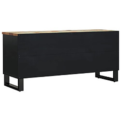 Maison Chic Meuble TV scandinave - Banc TV pour salon 100x33x46 cm bois de récupération et d'ingénierie -MN66606 pas cher