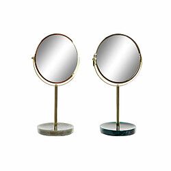 Miroir Grossissant DKD Home Decor 18 x 13 x 32 cm Métal Résine (2 Unités)