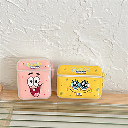 GUPBOO Airpods Coque Housse Étui Protecteur Compatible pour AirPods 3-SpongeBob SquarePants envoie de grandes stars mignonnes