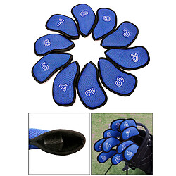 10pcs / Pack Ensemble De Couvre-fers De Golf En Filet Pour La Plupart Des Fers Bleu pas cher