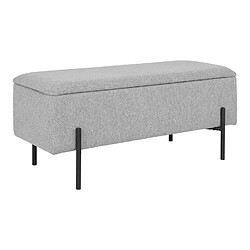 Avis Mes Banc de rangement 95x36,5x46 cm en tissu gris clair