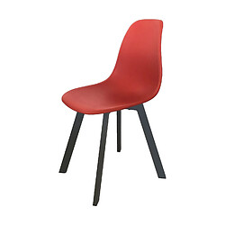 Ozalide Chaise de jardin moderne Ibis- Rouge