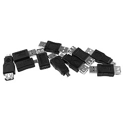 Avis 10 En 1 USB Mini Usb 2.0 Adaptateurs Mâle à Femelle F/M Convertisseur Micro