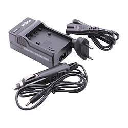 Vhbw Chargeur avec adaptateur secteur + allume-cigare pour batteries SONY séries NP-FP / NP-FH, pour modèles DCR-HC22, HC22E, DCR-HC23 etc.