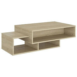 vidaXL Table basse Chêne sonoma 105x55x32 cm Aggloméré