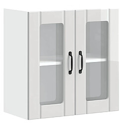 vidaXL Armoire murale de cuisine avec porte en verre Lucca