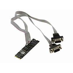 Kalea-Informatique Carte SUNIX M.2. 2 port série RS422 RS485 COM DB9 pour port M2 de type PCIe, clé M ou B+M