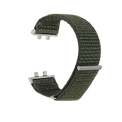 Bracelet en nylon réglable pour votre Oppo Watch 3 Pro - vert armé