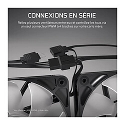 Avis Pack de 2 ventilateurs PWM 140mm - CORSAIR - RS140 - Blanc