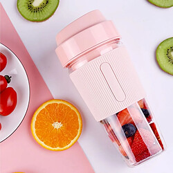 Acheter Universal Blender portable verre à jus de fruit mini mélangeur de voyage personnel sans fil smoothie fabricant blender milkshake 300ml | presse-agrumes (rose)