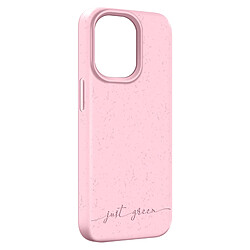 BIGBEN Coque iPhone 13 Pro Natura Baby Pink - Eco-conçue Just Green