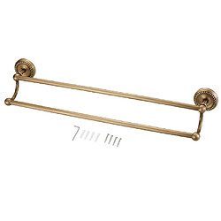 1 Pc Salle de Bains 615mm Double Rails Porte-Serviettes Barres Rack En Laiton Fixé Au Mur