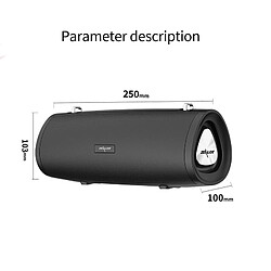 Universal Haut-parleur Bluetooth haute puissance 20W Colonne Portable PC Ordinateur Haut-parleur Woofer Boom Music Center Radio | (Noir)