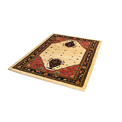 Vidal Tapis de laine 212x150 rouge Kashkuli pas cher