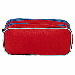 Trousse Fourre-Tout Double Spiderman Rouge Bleu 22,5 x 8 x 10 cm