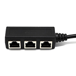 Acheter 2 Pcs RJ45 Splitteur 1 À 3 Répartiteur de Câble Ethernet LAN Réseau Splitter