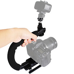 Wewoo Stabilisateur pour tous les appareils photo reflex et caméra DV maison U / C forme portable poche DV kit de stabilisation de support avec chaussure froide trépied tête pince de téléphone boucle à dégagement rapide vis longue