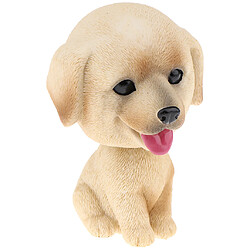 Résine Bobble Head Dog Figurine Toy Home / Car Dashboard Decor D