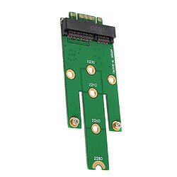 Acheter Nouvelle Msata Mini Pci-e 3.0 Ssd à Ngff M.2 B Clé Sata Interface Carte D'interface Vert En PCB