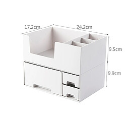 Universal Double bureau cosmétique organisation salle de bains grande capacité coffre de rangement cosmétique bijoux femme rouge à lèvres tiroir coffre de maquillage