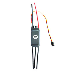 2pcs 20-60A ESC Sans Balais Bidirectionnel Pour Pièces De Bateau De Voiture Télécommandées 2-6S 40A pas cher