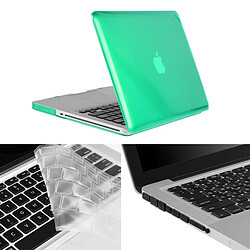 Wewoo Housse Étui vert pour Macbook Pro 13,3 pouces Chapeau-Prince 3 en 1 Crystal Hard Shell En Plastique Boîtier de Protection avec Clavier Guard & Port Bouchon De Poussière