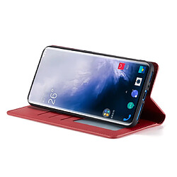 Wewoo Housse Coque Pour OnePlus 7 Pro Forwenw Dream Series Oil Edge Fort Magnetism Étui en cuir à rabat horizontal avec support et fentes cartes et portefeuille et cadre photo rouge pas cher