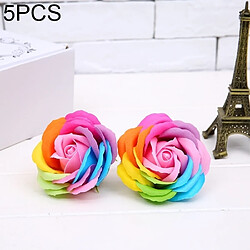 Wewoo Fleurs Artificielles 5 de savon colorées roses de PCS, livraison aléatoire de couleur