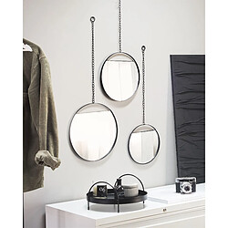 Beliani Miroir ODOS 80/75/69 cm Noir